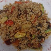 Quinoa with vegetables at El Limon in Tenerife