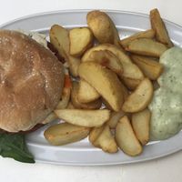 Canarian burger  at El Limon in Tenerife