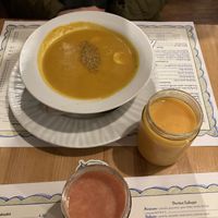 Banana soup and juices  at El Limon in Tenerife