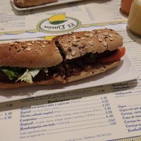 Bocadillo vegano de seitán, mi favorito!!! at El Limon in Tenerife