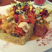 Quinoa with tofu and vegetables at El Limon in Tenerife