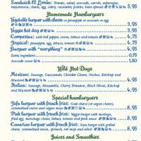 Menu jan 2025 at El Limon in Tenerife