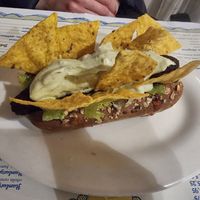Mexican hot dog, made vegan at El Limon in Tenerife