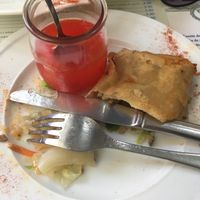 Spring rolls at El Limon in Tenerife