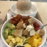 Tempeh and tofu bowl  at The Fish Bowl in Kuala Lumpur