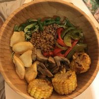 Lentil bowl at NicPic in Malaga