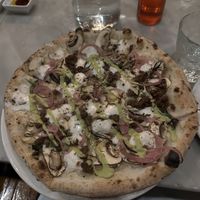impossible pizza  at Pizzeria Libretto in Toronto