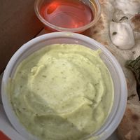 Chili oil, green goddess dip   at Pizzeria Libretto in Toronto