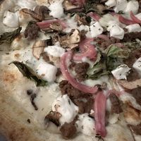 Impossible pizza  at Pizzeria Libretto in Toronto