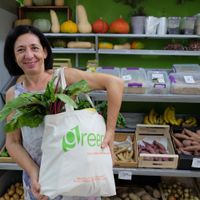 Mrs Anna at Green Shop Larnaca in Larnaca