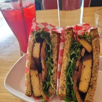 Braised tofu sandwich at Cool Hand of a Girl in Toronto