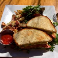 vegan tempeh reuben with tofurkey and cheeze at Venice Ale House in Venice