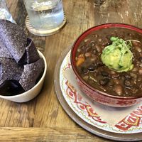 Sweet Potato Three-Bean Chili  at  PLANT GOSSIP - powered by OrVeganic Kitchen in Coeur D Alene