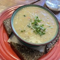 Split Pea Dal at  PLANT GOSSIP - powered by OrVeganic Kitchen in Coeur D Alene