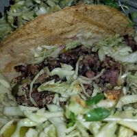 Oaxacan taco "meat" at  PLANT GOSSIP - powered by OrVeganic Kitchen in Coeur D Alene