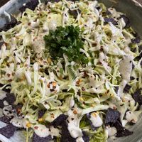 Billy Jack bowl - beans, jackfruit, cashew cheese, guacamole, cabbage   at  PLANT GOSSIP - powered by OrVeganic Kitchen in Coeur D Alene