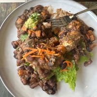 Sloppy Joe Burger at  PLANT GOSSIP - powered by OrVeganic Kitchen in Coeur D Alene