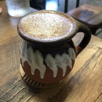 Maple cinnamon latte at  PLANT GOSSIP - powered by OrVeganic Kitchen in Coeur D Alene