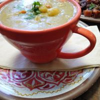 Split pea soup, very yum at  PLANT GOSSIP - powered by OrVeganic Kitchen in Coeur D Alene