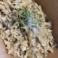 Almond Chardonnay Cheddar Alfredo  at  PLANT GOSSIP - powered by OrVeganic Kitchen in Coeur D Alene