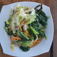 4 green veg plus sea veg. at JB Vegetarian - Jalan Trus in Johor Bahru