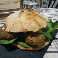 burger at Rustic Fusion in Madrid