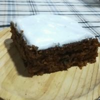 Delicious carrot cake   at Rustic Fusion in Madrid