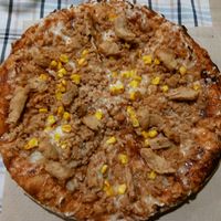 Pizza barbacoa. Buenísima   at Rustic Fusion in Madrid