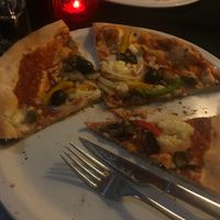Vegetariana with vegan cheese  at La Dolce Vita in Dumfries