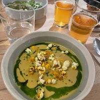 Soupe de maïs  at Les Mauvaises Herbes in Lyon