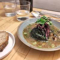 chou farci at Les Mauvaises Herbes in Lyon