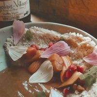 Riz au lait (dessert) at Les Mauvaises Herbes in Lyon