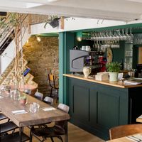 inside view at Les Mauvaises Herbes in Lyon