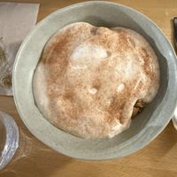 dessert fregola sarda   at Les Mauvaises Herbes in Lyon