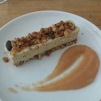 Raw lemon/orange cake at Les Mauvaises Herbes in Lyon