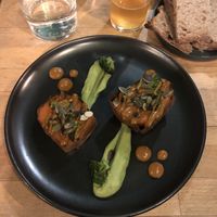 Sweet potato plate  at Les Mauvaises Herbes in Lyon