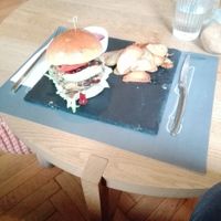 Vegan burger  at Say Yes in Ioannina