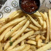 Fries w vegan chipotle ketchup   at Burger Barr in Sewell