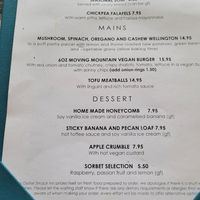 Menu at The Oyster Smack Inn in Burnham-on-crouch