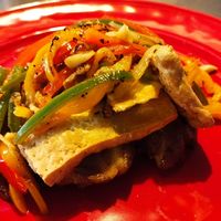 Tofu à lagareiro at Rebaldaria in Aveiro