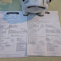 The menu. at Rebaldaria in Aveiro