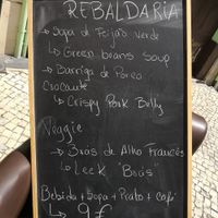 Menú do día at Rebaldaria in Aveiro