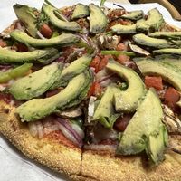 The C. Montoya. It’s the same as the veggie supreme without the olives, and added avocado. The crust was great!   at The Thyme Pizzeria in Winnetka