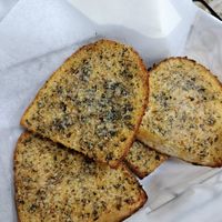 Vegan garlic bread at The Thyme Pizzeria in Winnetka