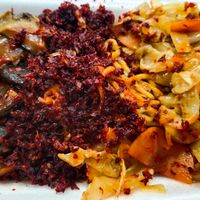 Maggie mee with mushroom, cabbage and hei bee hiam at Jia Bee Hoon 佳米粉 in Central Singapore