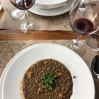 Lentejas 100% veganas 🤎 at Puerta Verde in Lanzarote