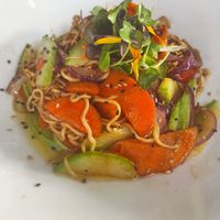 Wok of vegetables at Puerta Verde in Lanzarote