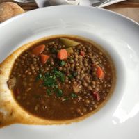 Curried lentils  at Puerta Verde in Lanzarote