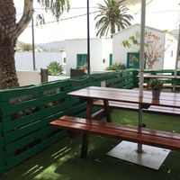 Tables outside   at Puerta Verde in Lanzarote