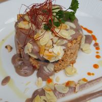 Vegan main with tofu at Puerta Verde in Lanzarote